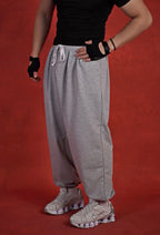 Relaxed Fit Gray Jogger Sweatpants